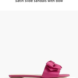 Super cute Jcrew satin slides